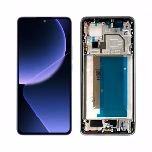 LCD displejs, saderīgs ar Xiaomi 13T (13T Pro) ar rāmi / melns / HQ