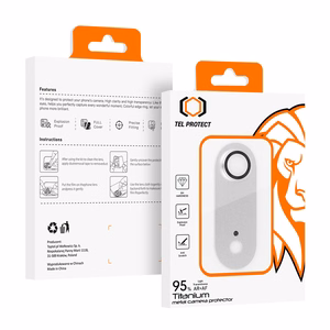 Закалённое стекло Tel Protect 95% AR+AF Full Metal защита камеры для iPhone 17 Air серебристый (модуль камеры)