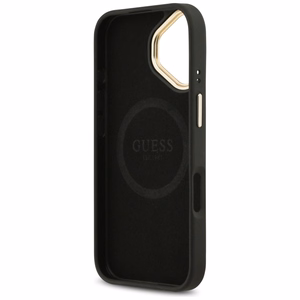 Guess 4G Logotipa Plāksne Magnētiskais viedtālruņa apvalks iPhone 17 melns