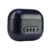 Audi ādas vāciņš ar lielu logotipu AirPods 3 - melns