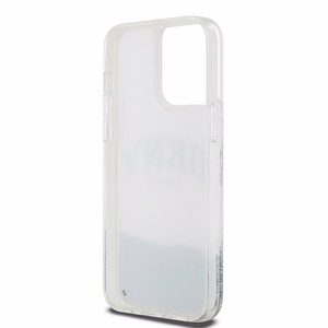 DKNY viedtālruņa apvalks iPhone 15 Pro Max 6,7" DKHCP15XLBNAET balts HC šķidrie spīdumi ar arku logotipu