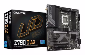 GIGABYTE Z790 D AX Motherboard - Supports Intel Core 14th Gen CPUs, 12+1+1 Phases Digital VRM, up to 7600MHz DDR5 (OC), 3xPCIe 4.0 M.2, Wi-Fi 6E, 2.5GbE LAN, USB 3.2 Gen 2