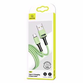 USAMS Kabelis U52 USB-C 2A FAST CHARGE 1M zaļš SJ436USB02 (US-SJ436)