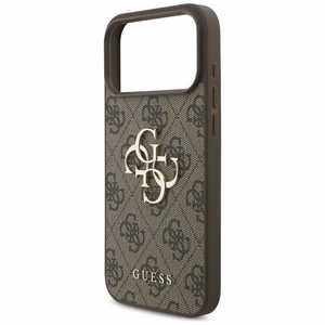 GUESS GUE005598 (4G PU Big Logo) aizsargvāciņš ierīcei iPhone 18 Pro Max / 17 Pro Max, krāsa – brūna