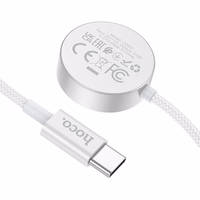 Bezvadu lādētājs Hoco 2,5W USB C saderīgs ar Apple Watch un Samsung Watch CW59 balts