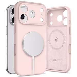 Tech-Protect Silicone MagSafe Чехол для iPhone 17 Pro Max - розовый