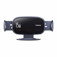 Auto turētājs ar indukcijas lādētāju Baseus LightChaser (melns)