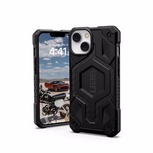 UAG Monarch MagSafe vāciņš iPhone 14 Plus - melns oglekļa raksts