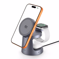 Tech-Protect QI2.2-25W-A48 3in1 magnētiskais bezvadu lādētājs - tumši zils