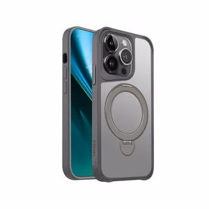 Etteri Matētais Mag Ring viedtālruņa apvalks iPhone 14 Pro 6,1 pelēks (m)
