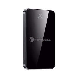 Portatīvais lādētājs ar MagSafe Forcell F-Energy SuperSlim F5K8 QC4.0 PD3.0 15W 5000 mAh melna
