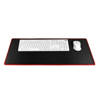 Spēļu peles un tastatūras paliktnis 700 x 300 x 3 mm melns ar sarkanu šuvi