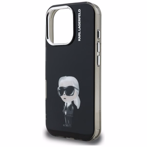 Karl Lagerfeld IML Aquarelle Karl & Logo MagSafe macins iPhone 16 Pro Max - melns