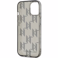 Karl Lagerfeld IML Mono KL Pattern & Cord viedtālruņa apvalks iPhone 15 / 14 / 13 - melns