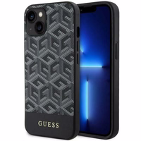 Guess GUHMP14MHGCFSEK iPhone 14 Plus 6.7" Viedtālruņa apvalks melns/melns Magnētiskais