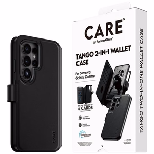 CARE by PanzerGlass Tango 2in1 Wallet maciņš Samsung Galaxy S26 Ultra - melns
