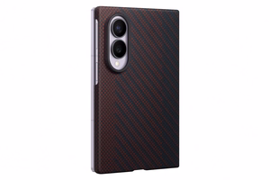 Samsung Galaxy Z Fold8 aramīda šķiedras magnētiskais vāciņš ar 2 pretatspīduma plēvēm, violets