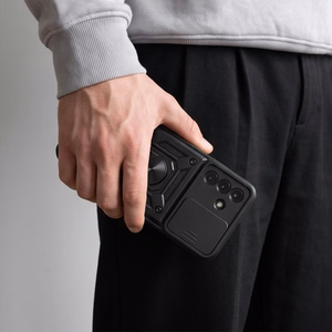 Tech-Protect CamShield Pro maciņš, paredzēts Samsung Galaxy A17 / A18 / A26 4G / 5G, melns