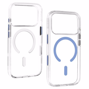 Liavec Pure vāciņš ar kameras vadības pogu, paredzēts iPhone 18 Pro Max/17 Pro Max, gaiši zils