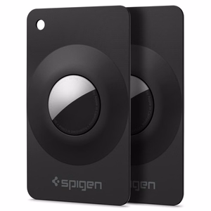 Spigen AirFit 2 maciņi Apple AirTag 1/2, 2 gab. – melni