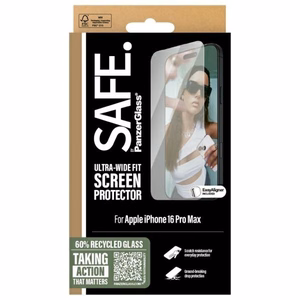 SAFE by PanzerGlass Ultra-Wide Fit temperēts stikls iPhone 16 Pro Max