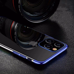 Clear Color чехол гелевый TPU чехол с металлической рамкой для Xiaomi Redmi Note 11S / Note 11 красный