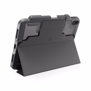 STM Dux Plus - izturīgs maciņš priekš iPad 11" (2025) / 10.9" (2022) MIL-STD-810G ar Apple Pencil turētāju (melns) EDU/COM versija