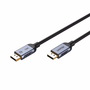 Unitek C1626GY01-3M DisplayPort 2.1 kabelis melns