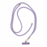 SWING (8mm) Tālruņa siksniņa, Tālruņa kulons ar regulējamu garumu / auklas garums 165cm (maks. 82.5cm cilpā) / uz pleca vai kakla - violets