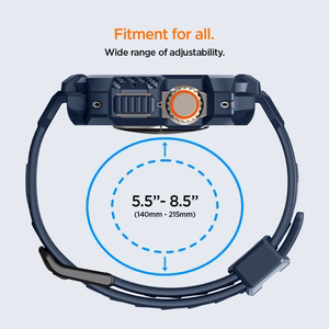 Spigen Rugged Armor Pro apvalks Apple Watch Ultra 1 / 2 (49mm) - jūras zila