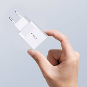 Tech-Protect C30W lādētājs USB-C PD 30W / USB-A QC 3.0 - balts