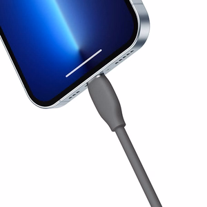 Baseus Jelly kabelis USB uz Lightning, 2,4A, 1,2m (melns)