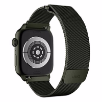 Uniq Dante nerūsējošā tērauda siksniņa priekš Apple Watch 1/2/3/4/5/6/7/8/SE/SE2 42/44/45mm - zaļš