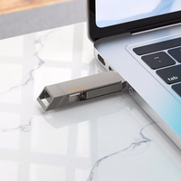 HOCO USB zibatmiņa USB A + USB C UD15 64GB USB3.2