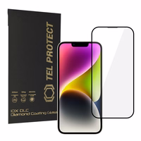 Rūdīts stikls Tel Protect 10X HD DLC Diamond Coating for Iphone 16E/14/13 Pro/13 (envelope)