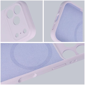 Maciņš iPhone 16 Forcell F-Protect Rubber Premium, saderīgs ar MagSafe, violets