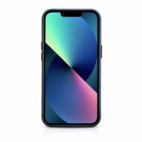 iCarer Oil Wax Premium ādas apvalks iPhone 14 Plus Magnētiskais ādas apvalks ar MagSafe Tumši zils (WMI14220703-BU)