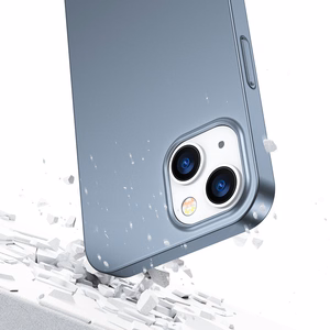 Joyroom 360 pilns viedtālruņa apvalks ar priekšējo un aizmugurējo vāciņu iPhone 13 + rūdītā stikla aizsargstikls pelēks (JR-BP927 tranish)
