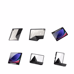 Dux Ducis Magi planšetdatora vāciņš ar stylusu turētāju Samsung Galaxy Tab S10 FE/S9/S9 FE - melns