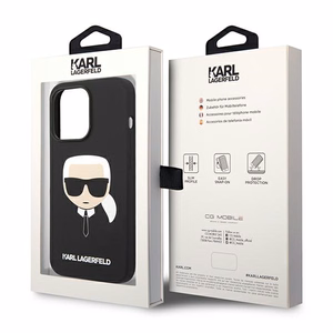 Karl Lagerfeld silikona Karl's Head maciņš iPhone 14 Pro Max melns