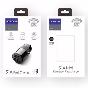 Car Charger Joyroom "C-A06" White (2x USB / 3.1A)