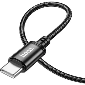 Kabelis USB C uz USB C Hoco 3A 60W 1 m X89 melns