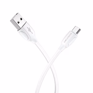 USB cable Borofone BX19 USB-A to MicroUSB 1.0m white