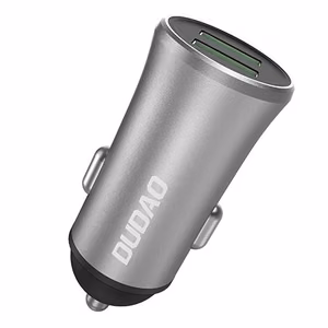 Dudao gudrais automašīnas lādētājs 3.4A 2x USB sudraba (R6S silver)