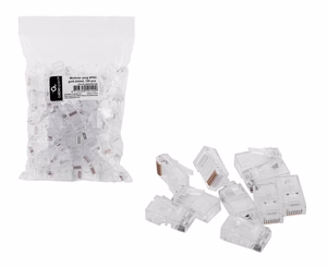 Cablexpert PLUG3UP6/100 vadu savienotājs caurspīdīgs