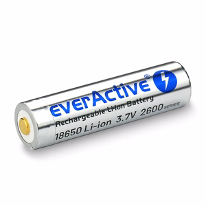 everActive 18650 3,7V Li-ion 2600 mAh baterija ar micro USB uzlādi un aizsardzību, kaste