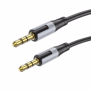 Borofone kabelis AUX BL19 Creator - jack 3,5mm uz jack 3,5mm - 1 metrs melns