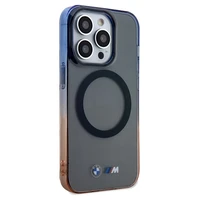 BMW Gradient Bumper Magnētiskais viedtālruņa apvalks iPhone 15 Pro Max - pelēks