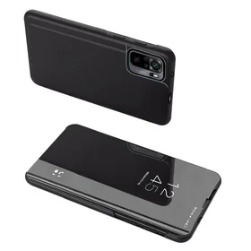 Jauns Clear View Case flip apvalks ar statīvu Xiaomi Redmi Note 11 Pro+ 5G (China) / 11 Pro 5G (China) / Mi11i HyperCharge / Poco X4 NFC 5G melns