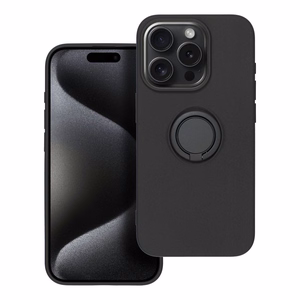 SILIKONA GREDZENS viedtālruņa apvalks IPHONE 15 Pro melns